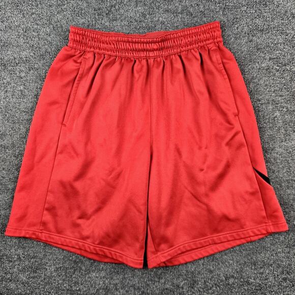 Nike Therma Fit Basketball Shorts‎ Men's L Dri-Fit Athletic Red/Black Big Swoosh - Picture 1 of 9
